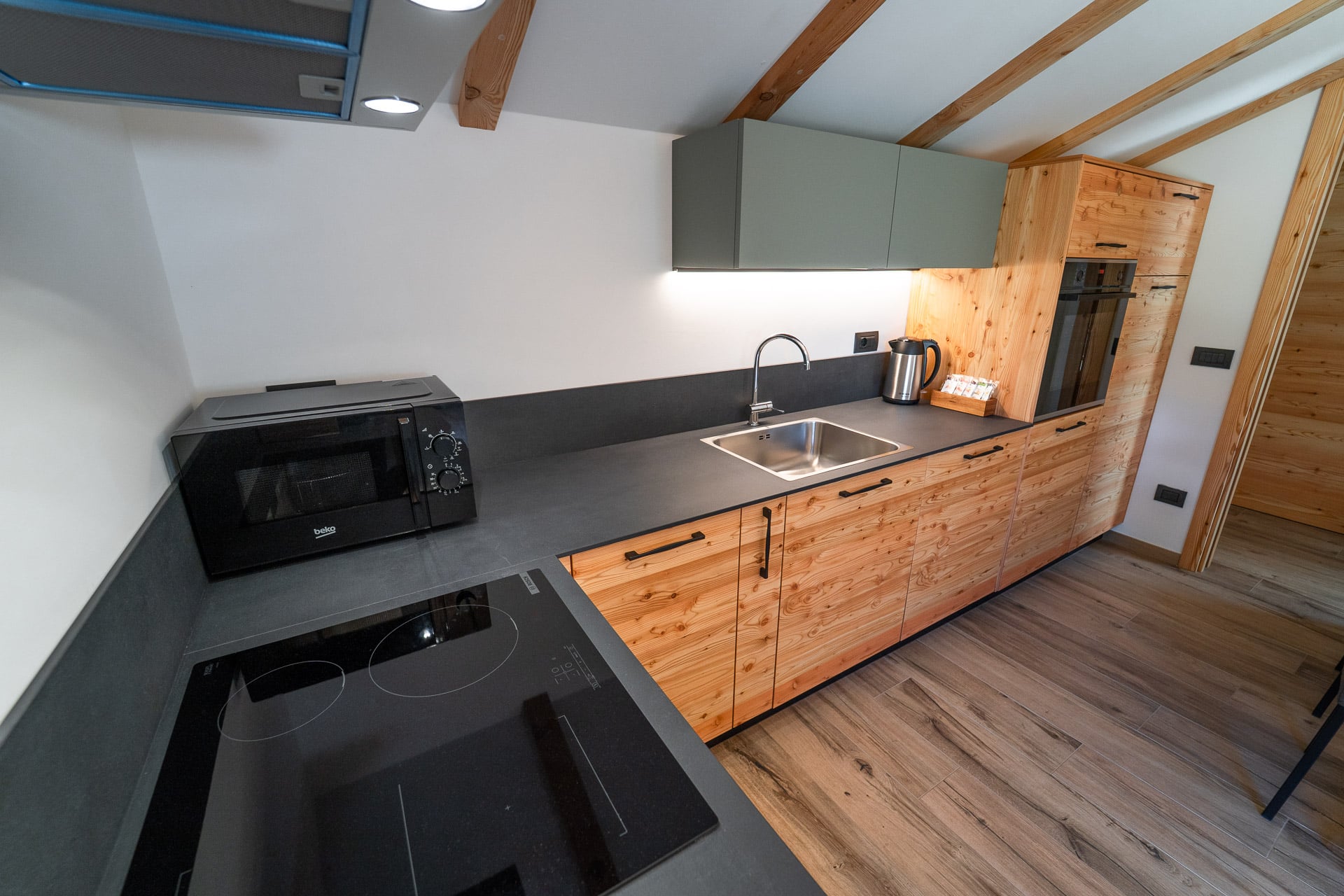 Cucina attrezzata dello chalet