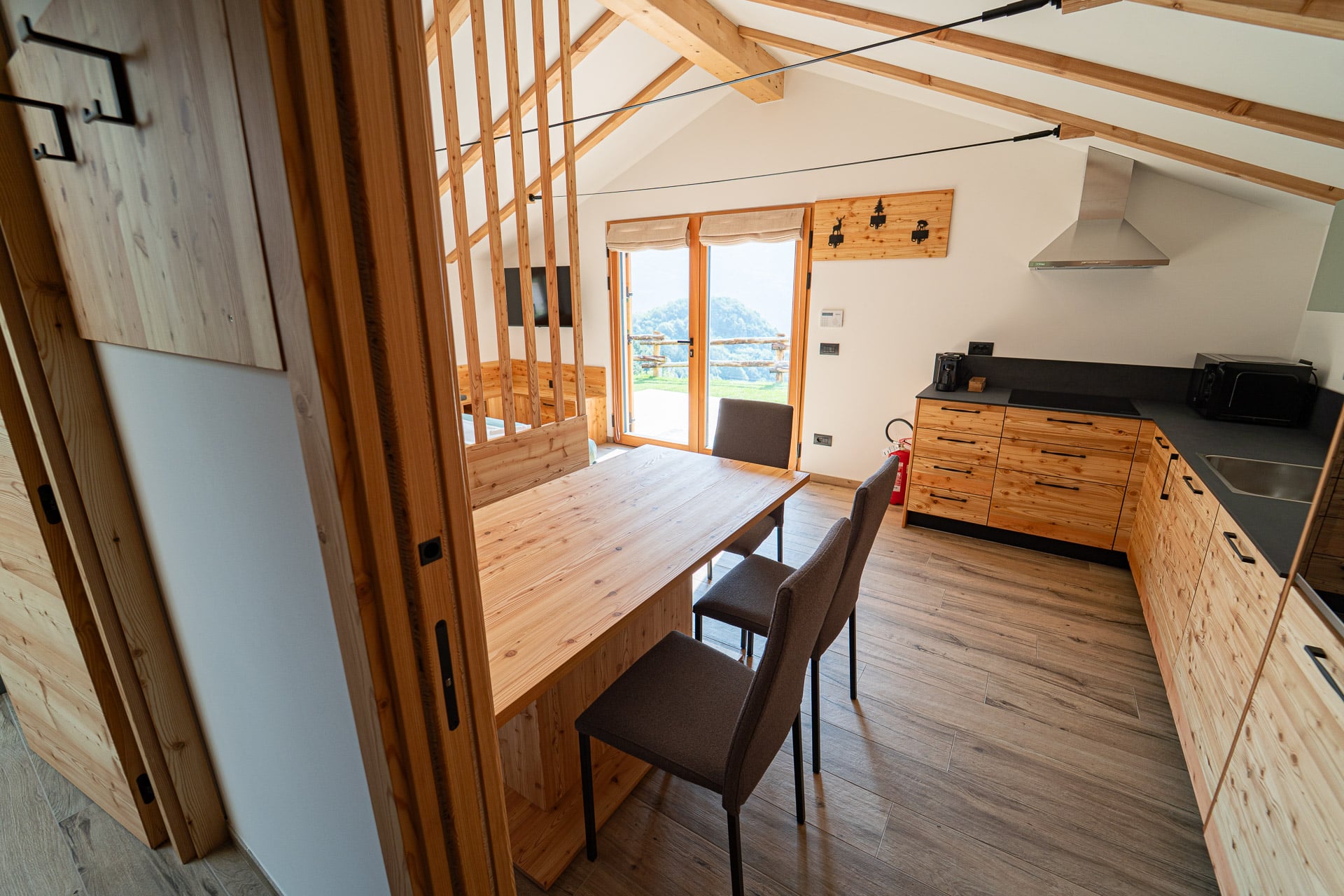 Cucina attrezzata dello chalet