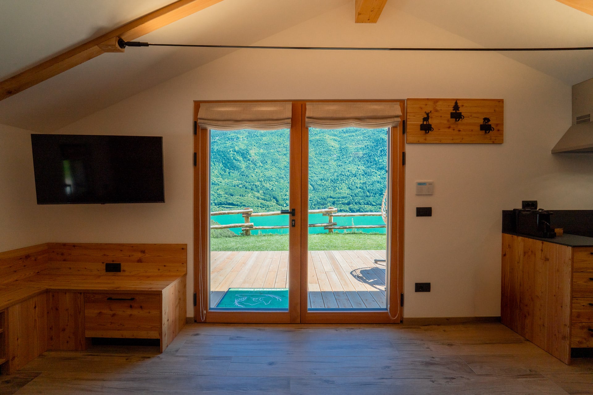 Zona giorno dello chalet